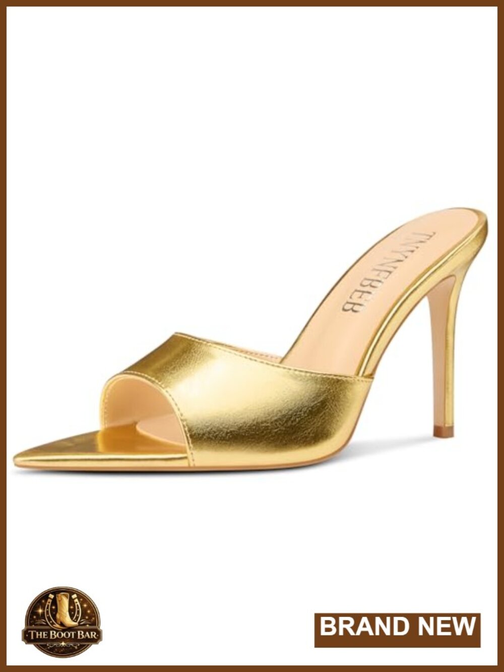 Stiletto High Heel Pointed Open Toe Mules Sandals Slingback Slip-on Prom Party